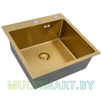 Кухонная мойка ARFEKA Eco AR 500x500 Golden PVD Nano
